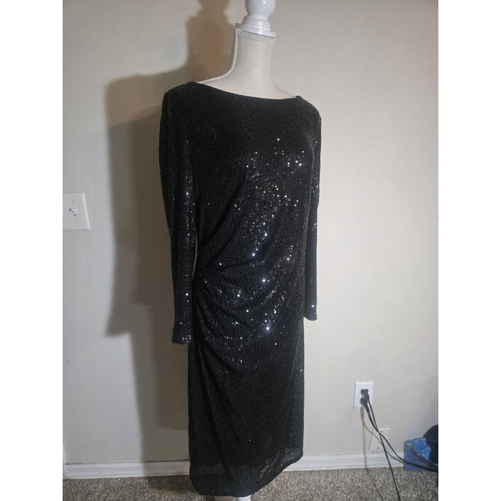 Jealous Tomato Black Floral Maxi Dress Boho Sheer Long Sleeve Womens L